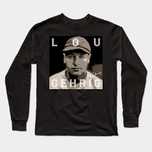 Lou Gehrig Yankees 3 By Buck Long Sleeve T-Shirt